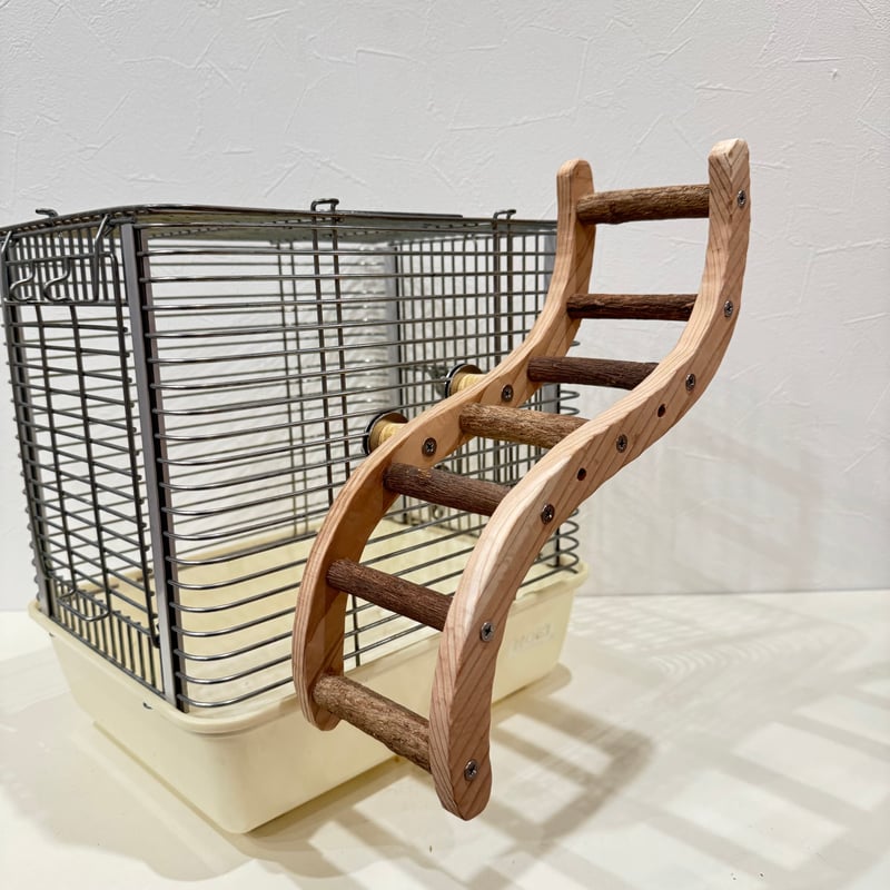 ウェーブラダー ハシゴ 【自然木の止まり木 インコのおもちゃ】 | 自然