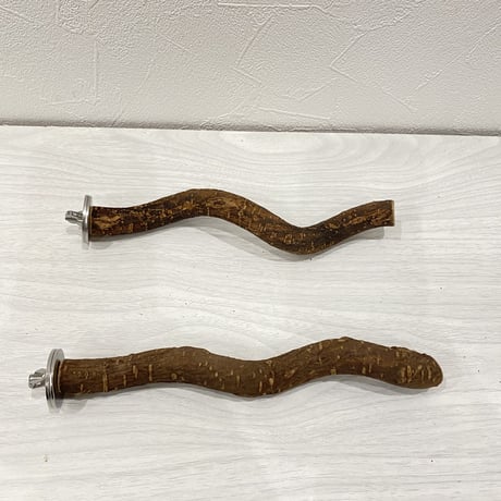 自然木（ツタ）パーチ2本セット④ 直径1.5cm 長さ20cm