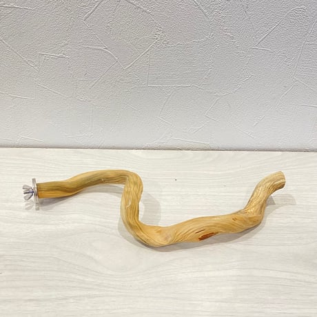 自然木（ツタ皮無し）パーチ 直径1.7~2.1cm/長さ27cm