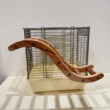 【M様専用】ウェーブラダー　ステンレスベル【自然木 天然木 止まり木 はしご インコのおもちゃ】
