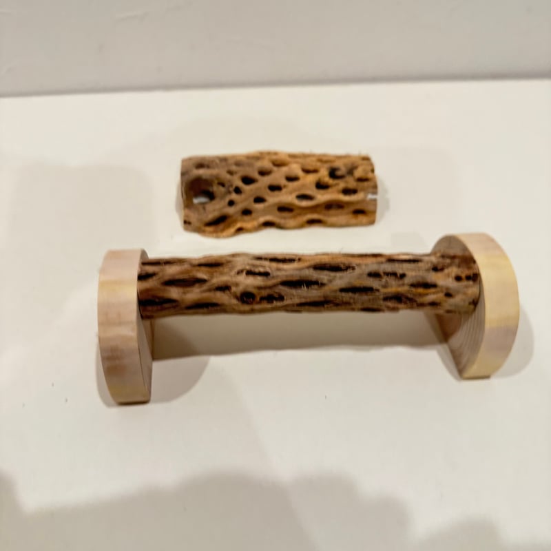 幼鳥・老鳥・介護サポート用 置き型カクタスパーチ 全長19cm/カクタス