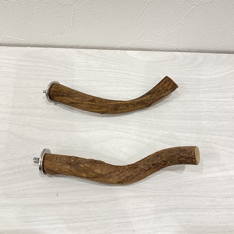 自然木（ツタ）パーチ2本セット⑤ 直径2cm 長さ17.5cm