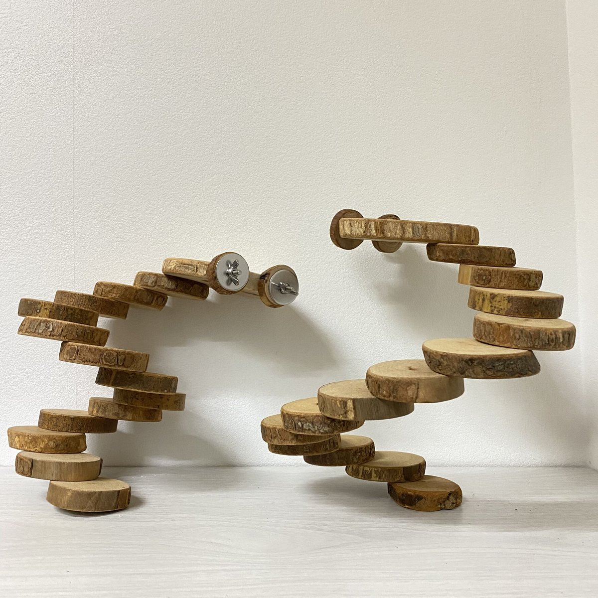 【No74】　ペット　小鳥用　螺旋階段　ポール型　止まり木 No74】 ペット 小鳥用 螺旋階段 ポール型 止まり木 - メルカリ