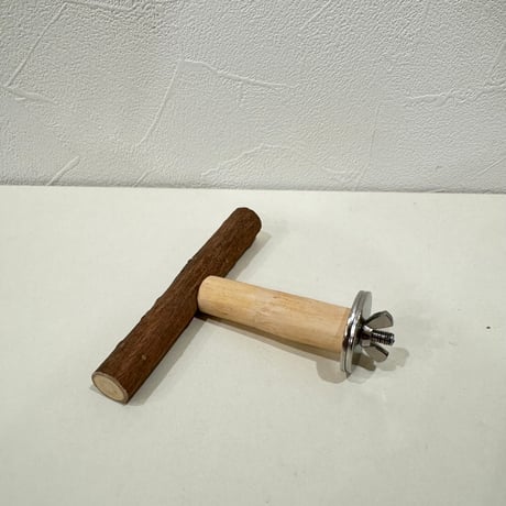 【O様専用】殿様パーチ（自然木） HOEI35 イージーホームクリアバード35サイズ  【止まり木　バンブルフット予防】