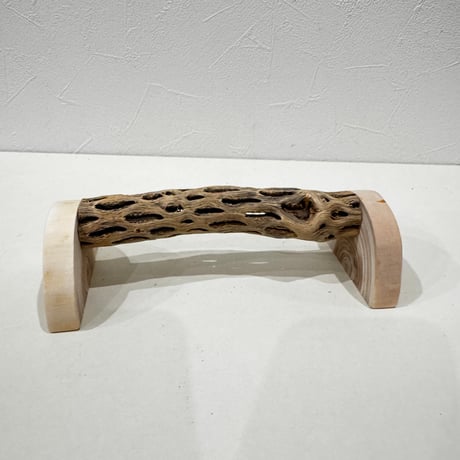 幼鳥・老鳥・介護サポート用　置き型カクタスパーチ② 全長17.5cm/カクタス長さ15cm