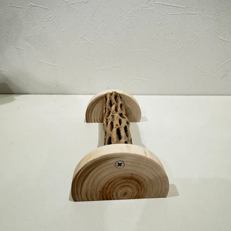 幼鳥・老鳥・介護サポート用　置き型カクタスパーチ① 全長16.5cm/カクタス長さ14cm
