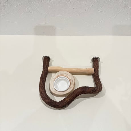 【K様専用】自然木（ツタ）のケージサイズ両留めパーチ