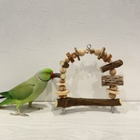 ポテトヘッドくんミニA　天然ウッドビーズのカスタムブランコ