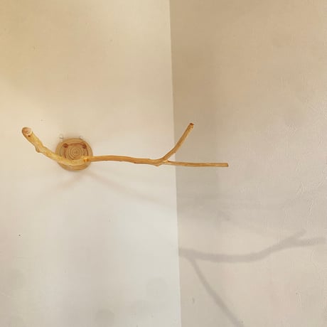 桧のピノキオの鼻 ⑥【インコ・小鳥のおもちゃ　自然木の止まり木】