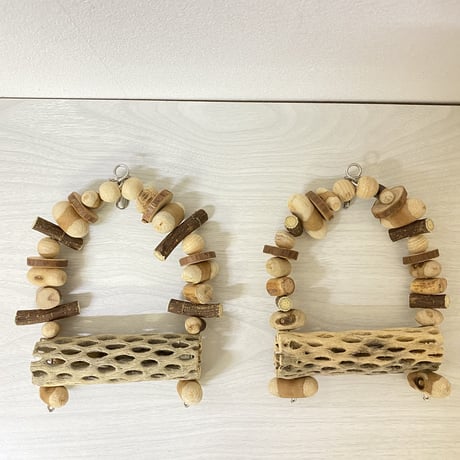 【suzu.0201様専用】カクタスと天然ウッドビーズのブランコ