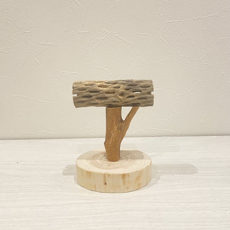 【体重測定用】カクタスのスタンドパーチ⑦　パーチ長さ10cm／高さ約10cm