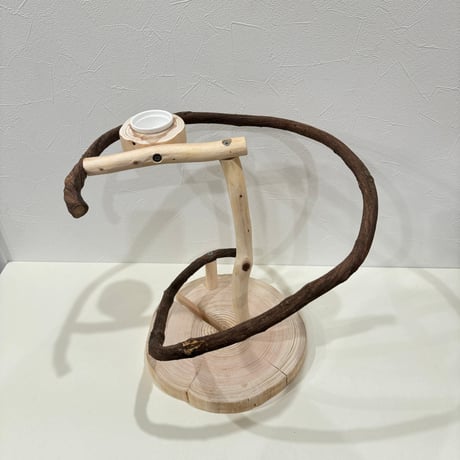 ツタのぐるぐるアスレチック 【小型から中型】【インコのおもちゃ・自然木のとまり木】