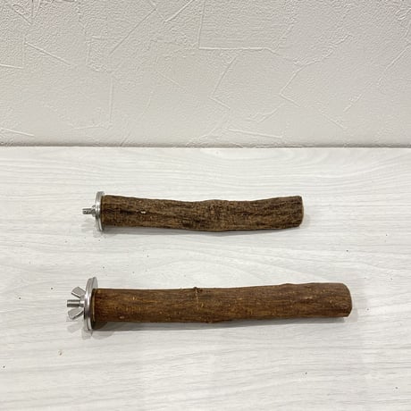 自然木（ツタ）パーチ2本セット① 直径2cm 長さ15cm