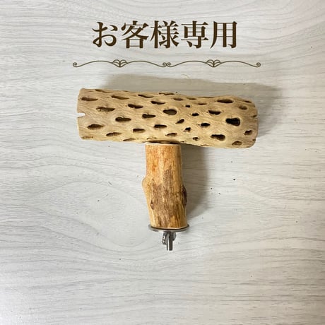 【みどり様専用】カクタスのT字パーチ  横12cm／足6cm