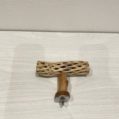 カクタスのT字パーチ② 長さ13cm/足部分6cm HOEI465など