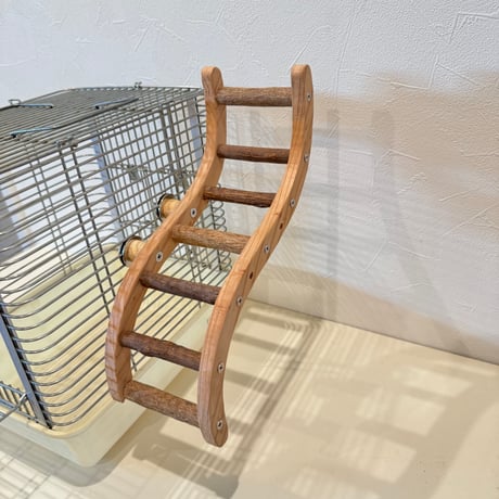 ウェーブラダー ハシゴ 【自然木の止まり木 インコのおもちゃ】