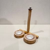 【受注製作】つり下げ用おやつ入れ（2個付き）真ん中タイプ 幼鳥・老鳥・病鳥【SANKOルーミーベーシック用 インコ 天然木の止まり木】