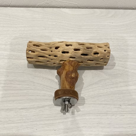 カクタスのT字パーチ④ 長さ13cm/足部分6cm HOEI465など