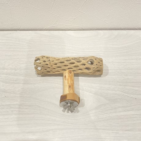 カクタスのT字パーチ①  長さ13cm/足部分6cm HOEI465など