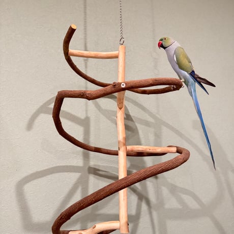 コトリのなる木　つり下げゆらゆらバードアスレチック【インコ・オウムのおもちゃ・自然木の止まり木】
