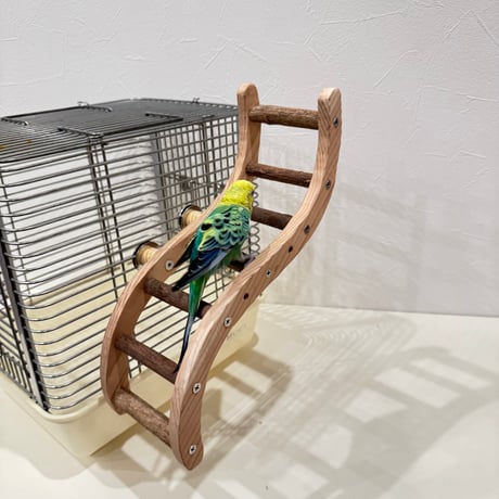 ウェーブラダー ハシゴ 【自然木の止まり木 インコのおもちゃ】