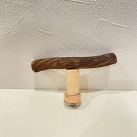 自然木（ツタ）のT字パーチ HOEI465  直径1.8cm/長さ13cm