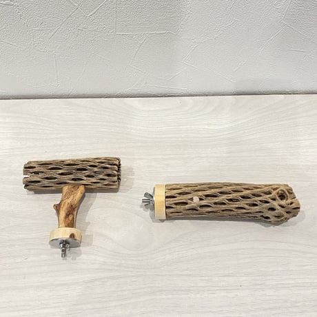 【こぱんだ様専用】カクタスパーチ 小サイズ12cm  T字パーチ