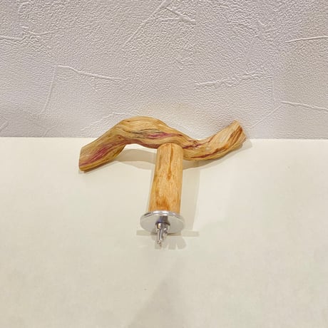 自然木（ツタ皮無し）のT字パーチ HOEI465