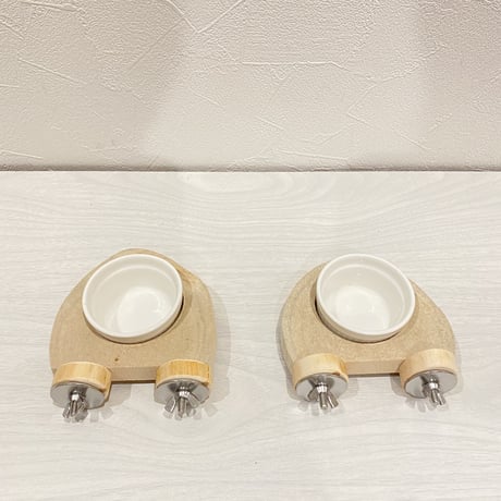 【emiminbird様専用】カクタスT字パーチ おやつ入れ付きテーブルパーチ