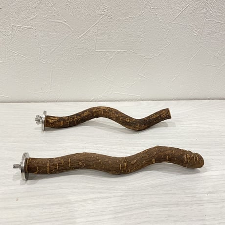 自然木（ツタ）パーチ2本セット④ 直径1.5cm 長さ20cm