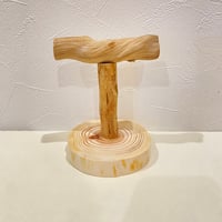 自然木(ツタ)のスタンドパーチ【パーチ長さ10.5cm／高さ約11.5cm】