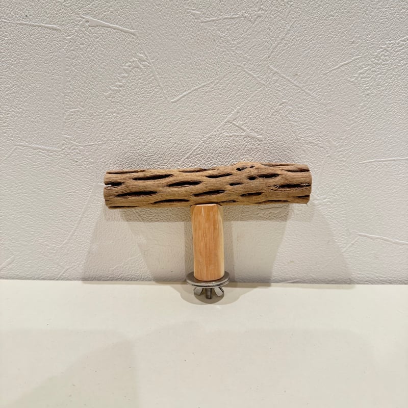 カクタスのT字パーチ HOEI465 | 自然木の鳥用品 鳥豆堂【トリマメドウ