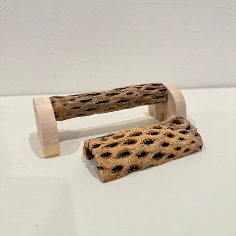 幼鳥・老鳥・介護サポート用 置き型カクタスパーチ 全長19cm/カクタス