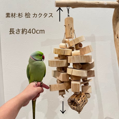 自然木の鳥用品 鳥豆堂【トリマメドウ】バードアスレチック・カクタス