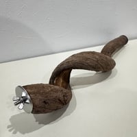 自然木（ツタ）のケージサイズパーチ ① HOEI465サイズ 直径約3~4cm  【シロハラインコ・ヨウム】とまり木 バンブルフット