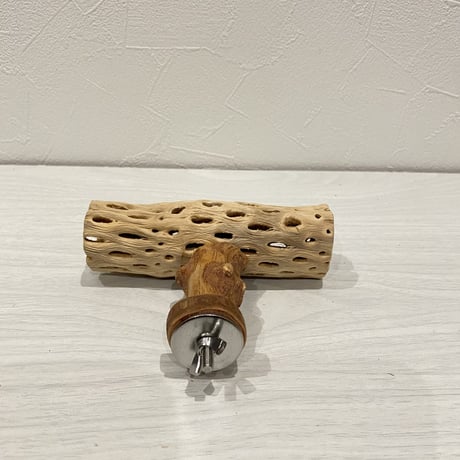 カクタスのT字パーチ④ 長さ13cm/足部分6cm HOEI465など