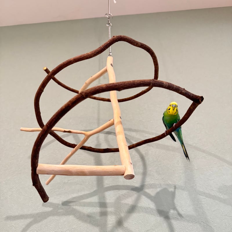 コトリのなる木ミニ ツタのつり下げバードアスレチック | 自然木