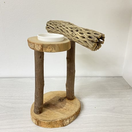 カクタスのスタンドパーチ①　パーチ長さ20cm／足高さ20cm