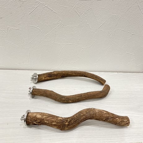 自然木（ツタ）パーチ3本セット⑤ 直径2cm/長さ20cm