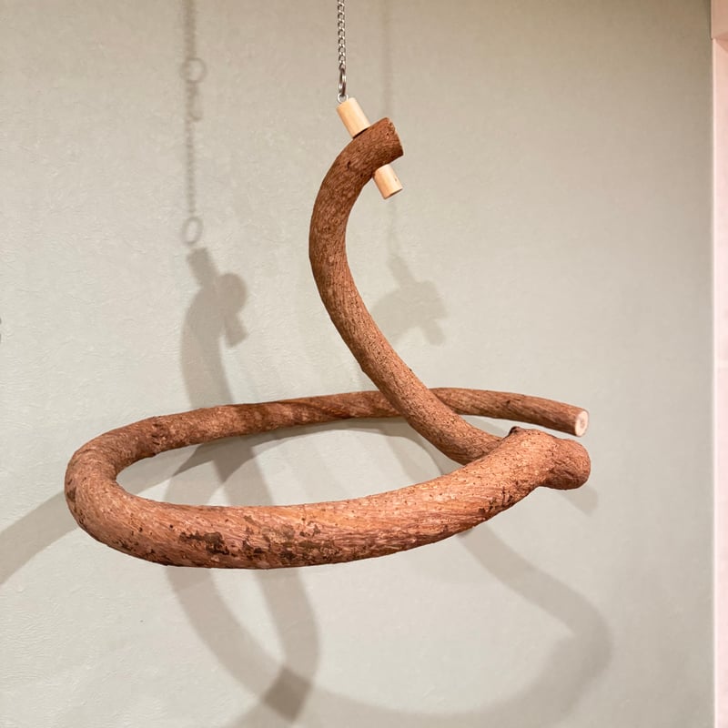 超でかいとぐろちゃんブランコ 【インコのおもちゃ 自然木】 | 自然木