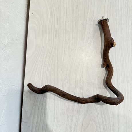 自然木（ツタ）L型パーチ　縦20cm/横23.5cm
