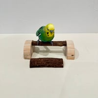 幼鳥・老鳥・介護用　置き型パーチ③【セキセイ・ウロコ・オカメ】自然木の止まり木
