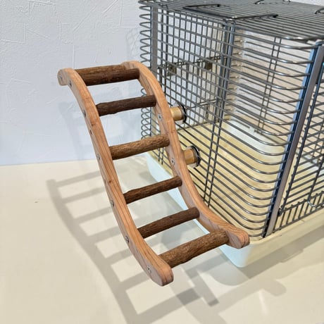 ウェーブラダー ハシゴ 【自然木の止まり木 インコのおもちゃ】
