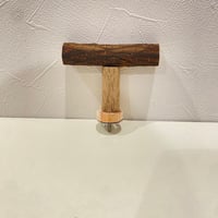 自然木（ツタ）のT字パーチ HOEI35
