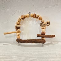 ポテトヘッドくんミニ　天然ウッドビーズのカスタムブランコ