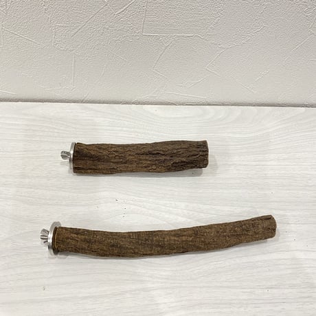 自然木（ツタ）パーチ2本セット③ 直径3cm 長さ15cm/直径2cm 長さ19.5cm