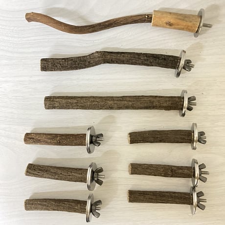 自然木（ツタ）パーチ　長さ7cm.15cm