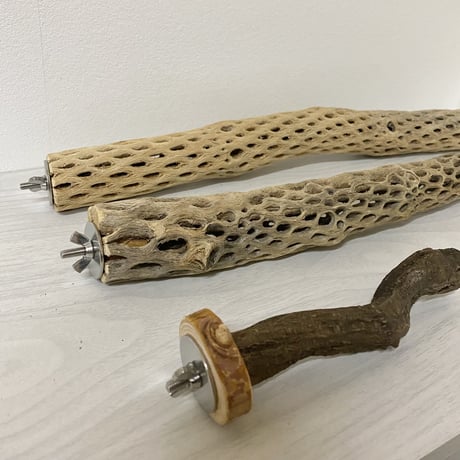 【ことりのおうち様専用】ケージサイズカクタスパーチ・カクタスパーチ・自然木（ツタ）パーチ