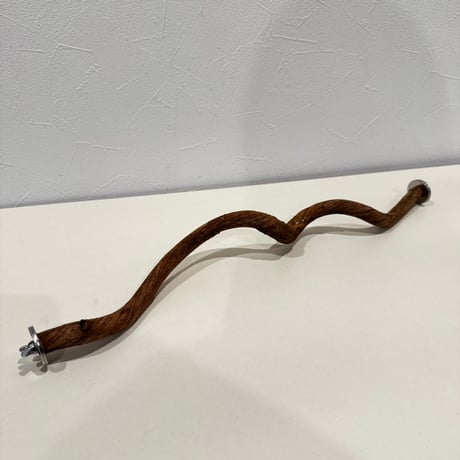 自然木（ツタ）のケージサイズパーチ ②HOEI465サイズ 直径約1.5cm  【セキセイ・コザクラインコ・オカメインコ】とまり木 バンブルフット