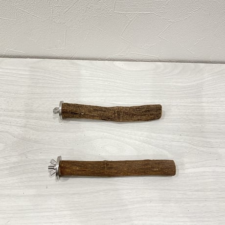 自然木（ツタ）パーチ2本セット① 直径2cm 長さ15cm